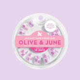 Chrome Petal Party - Press-On | Extra Short | Round