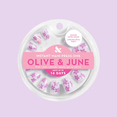 Chrome Petal Party - Press-On | Extra Short | Round