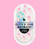 Neon Pink French - Press-On | Medium | Stiletto