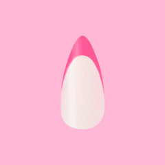 Neon Pink French - Press-On | Medium | Stiletto
