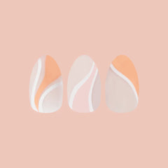 Pink Swirl Mixed Pack - Press-On | Medium | Almond