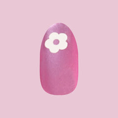 Sparkle Floral - Press-On | Medium | Oval