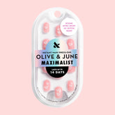 3D Crystal Hearts - Press-On | Extra Short | Round