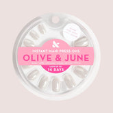 White Chrome - Press-On | Extra Short | Round