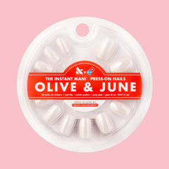 White Chrome - Press-On | Extra Short | Squoval