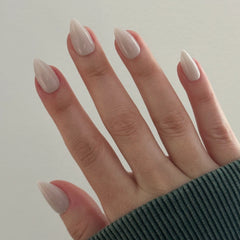 Neutral Iridescent Velvet - Press-On | Medium | Stiletto