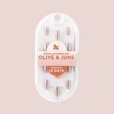 Taupe Jelly Chrome - Press-On | Extra Short | Squoval