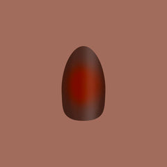 Subtle Chocolate Aura - Press-On | Medium | Almond